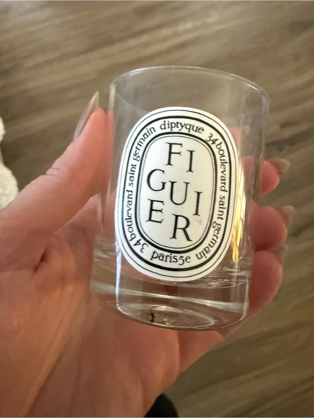 Diptyque Figuier Fig Empty 70g Glass Candle Jar